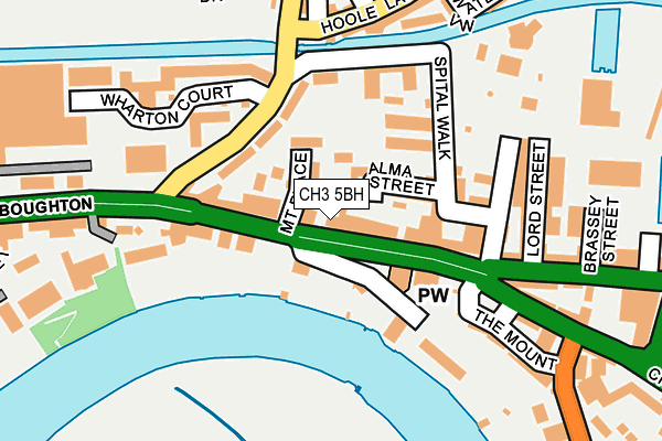 CH3 5BH map - OS OpenMap – Local (Ordnance Survey)