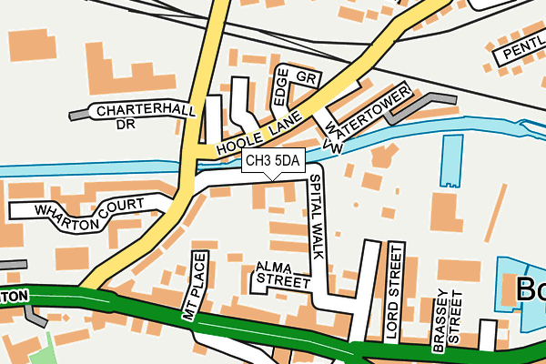 CH3 5DA map - OS OpenMap – Local (Ordnance Survey)