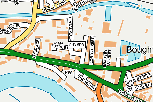 CH3 5DB map - OS OpenMap – Local (Ordnance Survey)