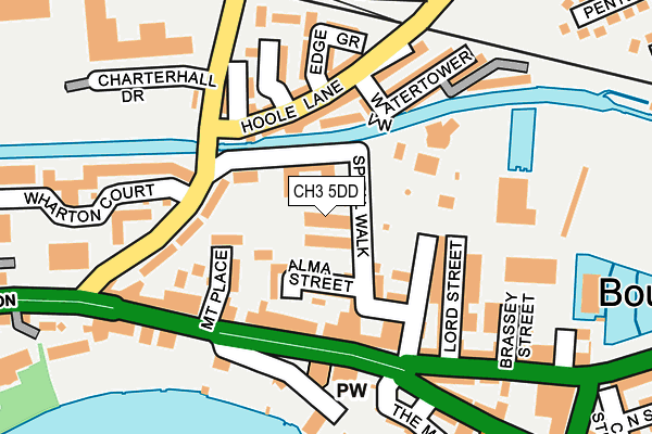 CH3 5DD map - OS OpenMap – Local (Ordnance Survey)