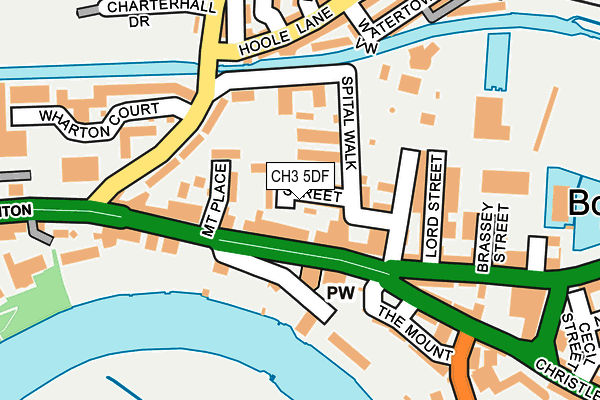 CH3 5DF map - OS OpenMap – Local (Ordnance Survey)