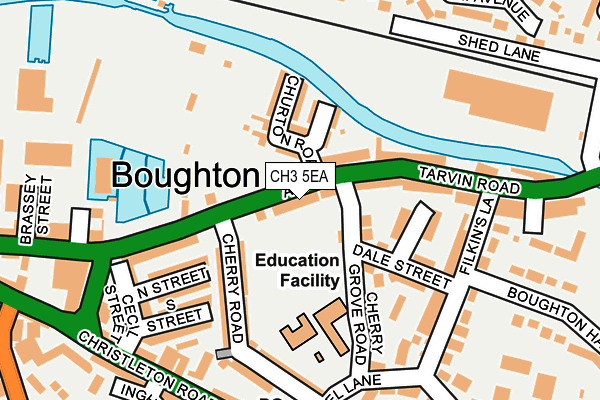 CH3 5EA map - OS OpenMap – Local (Ordnance Survey)