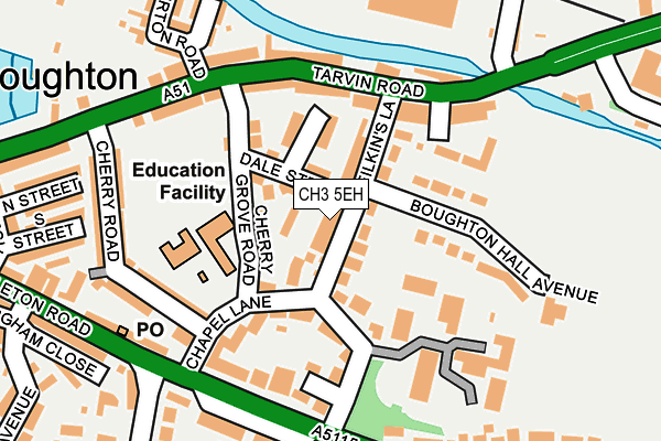 CH3 5EH map - OS OpenMap – Local (Ordnance Survey)