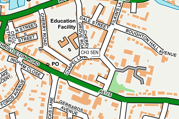 CH3 5EN map - OS OpenMap – Local (Ordnance Survey)