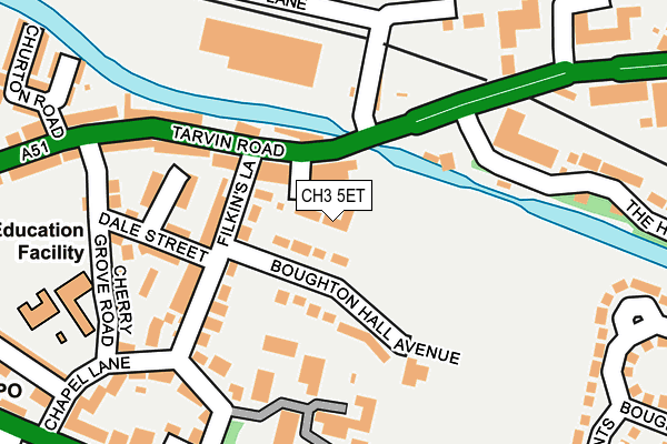 CH3 5ET map - OS OpenMap – Local (Ordnance Survey)