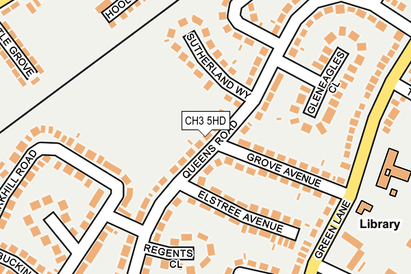 CH3 5HD map - OS OpenMap – Local (Ordnance Survey)