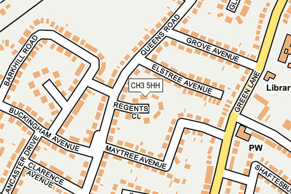 CH3 5HH map - OS OpenMap – Local (Ordnance Survey)