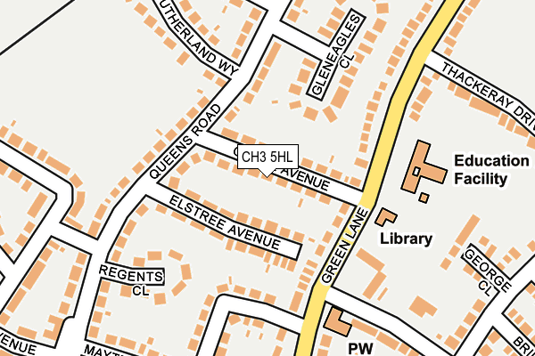 CH3 5HL map - OS OpenMap – Local (Ordnance Survey)