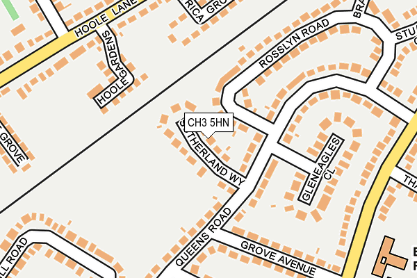 CH3 5HN map - OS OpenMap – Local (Ordnance Survey)