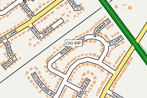 CH3 5HP map - OS OpenMap – Local (Ordnance Survey)