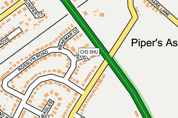 CH3 5HU map - OS OpenMap – Local (Ordnance Survey)