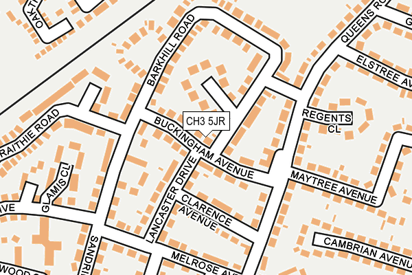 CH3 5JR map - OS OpenMap – Local (Ordnance Survey)