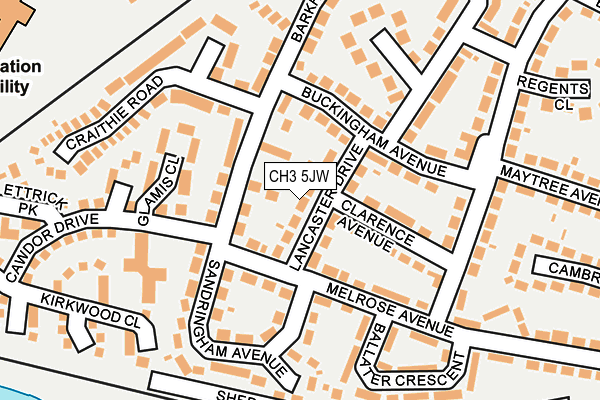 CH3 5JW map - OS OpenMap – Local (Ordnance Survey)