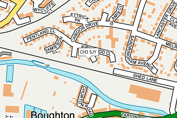 CH3 5JY map - OS OpenMap – Local (Ordnance Survey)