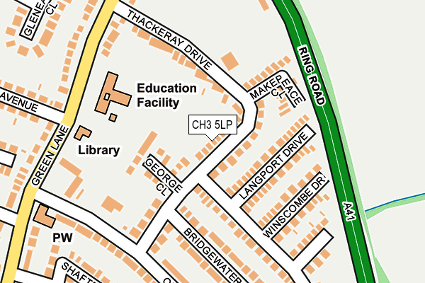 CH3 5LP map - OS OpenMap – Local (Ordnance Survey)