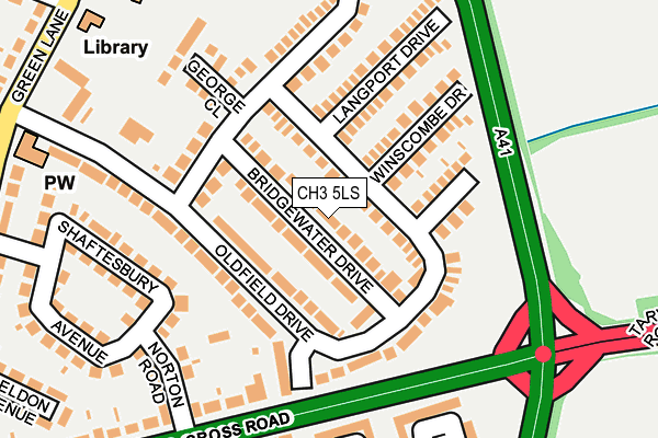 CH3 5LS map - OS OpenMap – Local (Ordnance Survey)