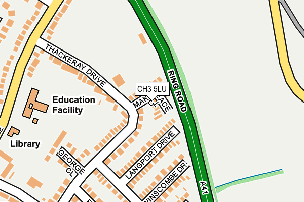 CH3 5LU map - OS OpenMap – Local (Ordnance Survey)