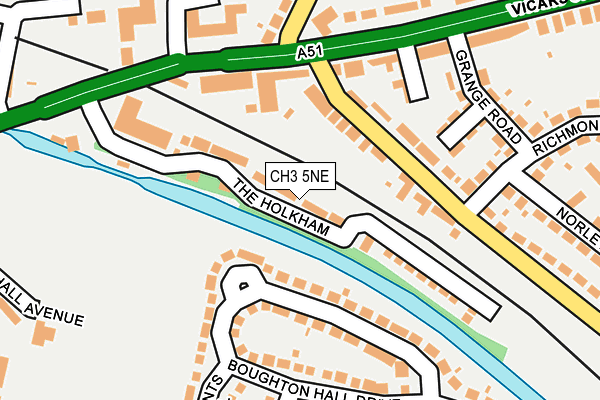 CH3 5NE map - OS OpenMap – Local (Ordnance Survey)