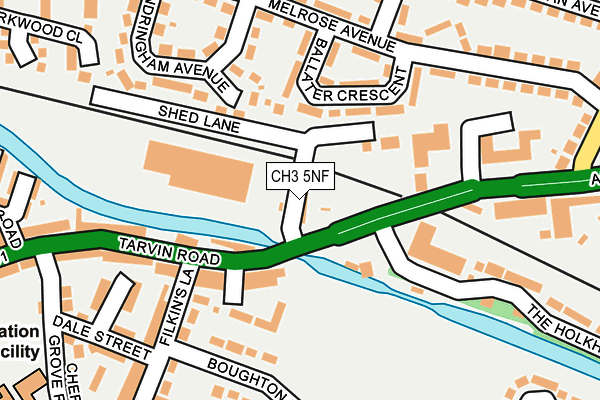 CH3 5NF map - OS OpenMap – Local (Ordnance Survey)