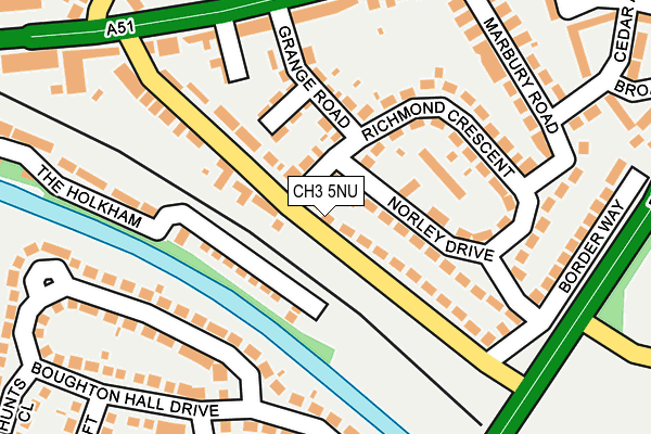 CH3 5NU map - OS OpenMap – Local (Ordnance Survey)
