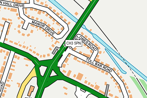 CH3 5PN map - OS OpenMap – Local (Ordnance Survey)