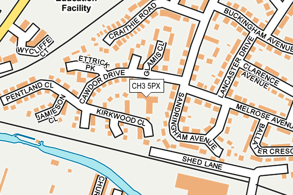 CH3 5PX map - OS OpenMap – Local (Ordnance Survey)