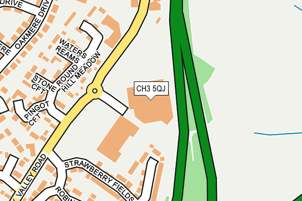 CH3 5QJ map - OS OpenMap – Local (Ordnance Survey)