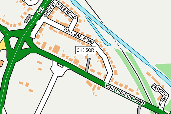 CH3 5QR map - OS OpenMap – Local (Ordnance Survey)