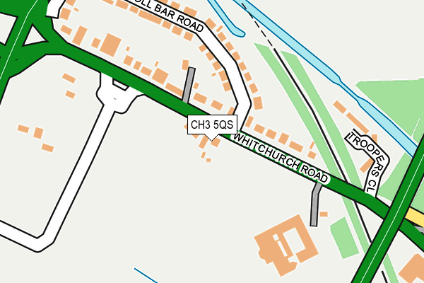 CH3 5QS map - OS OpenMap – Local (Ordnance Survey)