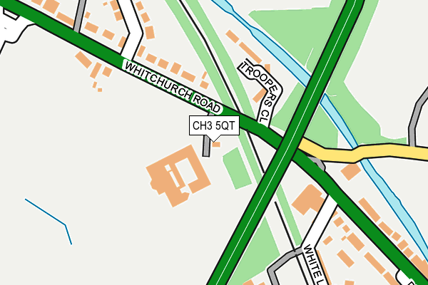 CH3 5QT map - OS OpenMap – Local (Ordnance Survey)