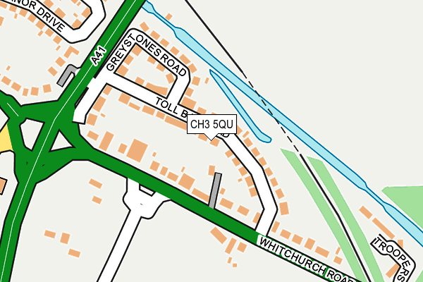 CH3 5QU map - OS OpenMap – Local (Ordnance Survey)