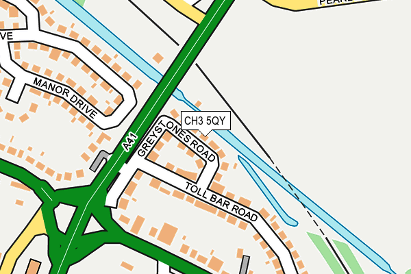 CH3 5QY map - OS OpenMap – Local (Ordnance Survey)