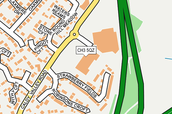 CH3 5QZ map - OS OpenMap – Local (Ordnance Survey)