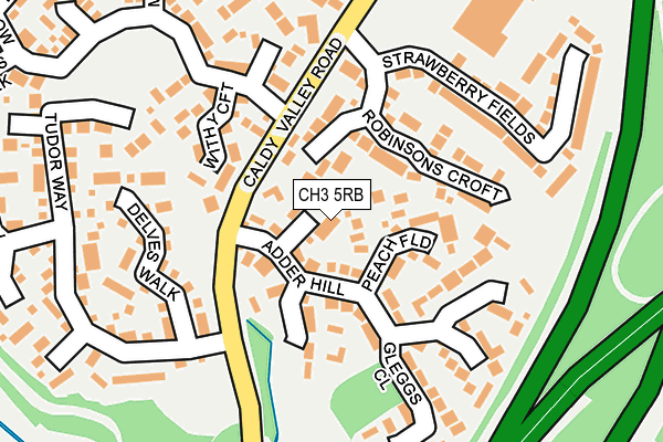 CH3 5RB map - OS OpenMap – Local (Ordnance Survey)