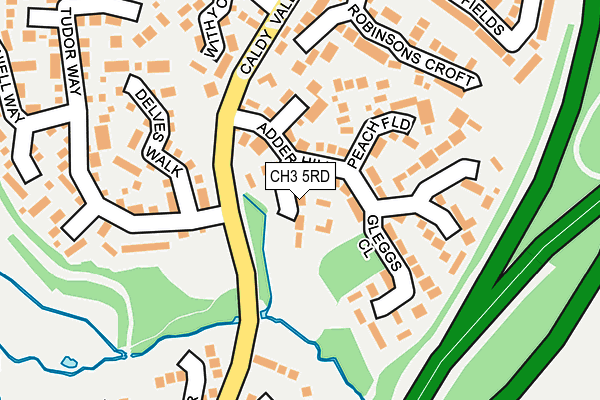 CH3 5RD map - OS OpenMap – Local (Ordnance Survey)