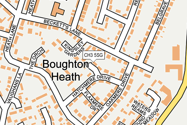 CH3 5SG map - OS OpenMap – Local (Ordnance Survey)