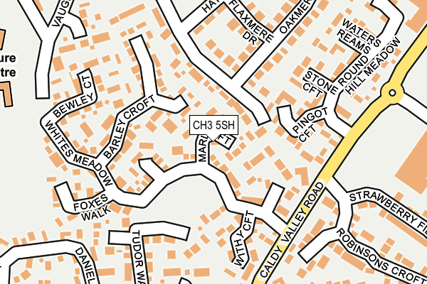 CH3 5SH map - OS OpenMap – Local (Ordnance Survey)