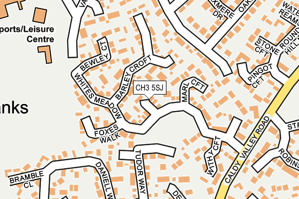 CH3 5SJ map - OS OpenMap – Local (Ordnance Survey)