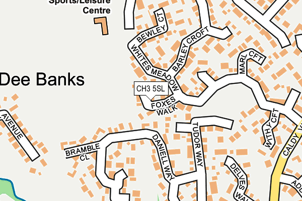 CH3 5SL map - OS OpenMap – Local (Ordnance Survey)