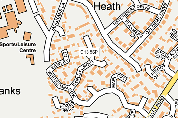 CH3 5SP map - OS OpenMap – Local (Ordnance Survey)