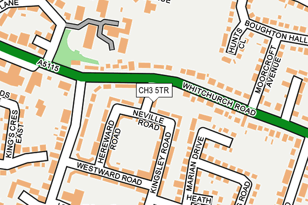 CH3 5TR map - OS OpenMap – Local (Ordnance Survey)