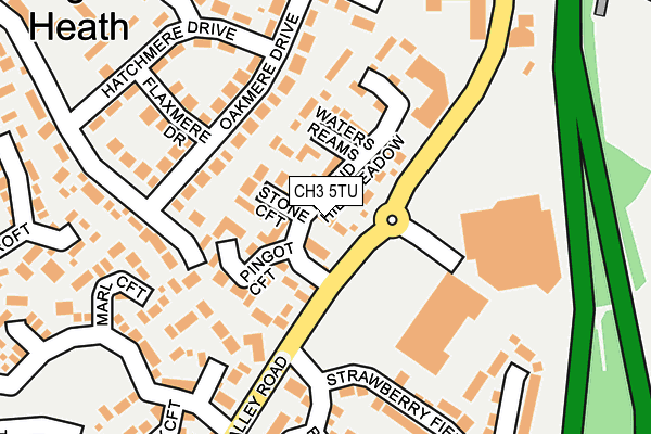 CH3 5TU map - OS OpenMap – Local (Ordnance Survey)