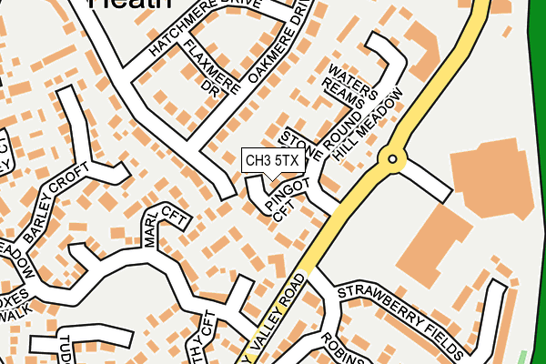 CH3 5TX map - OS OpenMap – Local (Ordnance Survey)