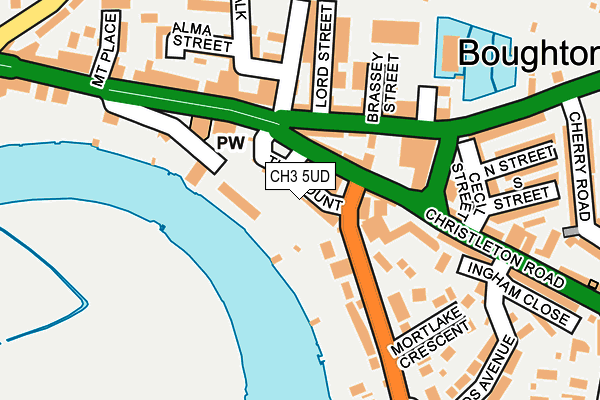 CH3 5UD map - OS OpenMap – Local (Ordnance Survey)