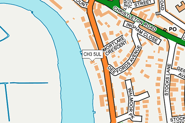 CH3 5UL map - OS OpenMap – Local (Ordnance Survey)