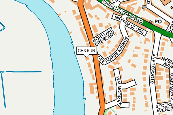 CH3 5UN map - OS OpenMap – Local (Ordnance Survey)