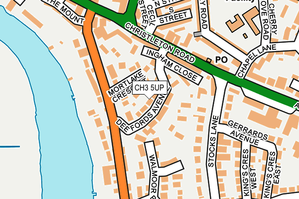 CH3 5UP map - OS OpenMap – Local (Ordnance Survey)