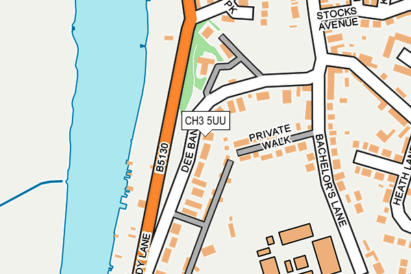 CH3 5UU map - OS OpenMap – Local (Ordnance Survey)