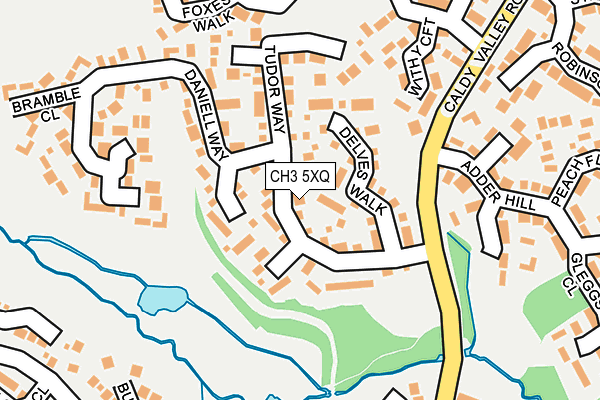 CH3 5XQ map - OS OpenMap – Local (Ordnance Survey)