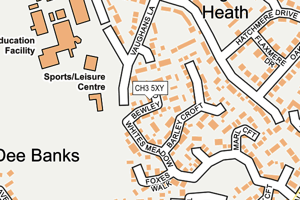 CH3 5XY map - OS OpenMap – Local (Ordnance Survey)